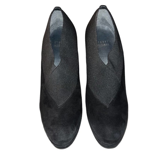 Stuart Weitzman “Greatneck” Platform Pump Black Suede | Size 7.5 - Picture 2 of 11